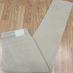 36x32 AG ADRIANO GOLDSCHMIED THE IVES MODERN ATHLETIC FIT JEANS KHAKI 36W x 32L